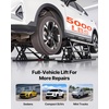 image:imageVEVOR Portable Car Lift 4400 lbs Capacity Heavy Duty Steel Quick Lift with 23 Max Height Adjustable Width and Wheels Manual Lifting for Cars Compact SUVs Mini Trucks Home Garage or Shop Use5000LBSUpgrade Electric Pneumatic Pump