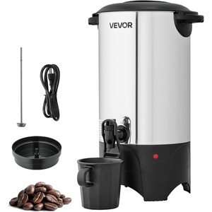 image:imageVEVOR Commercial Coffee Urn 100 Cup 15 L Hot Beverage Dispenser with Dripless Faucet QuickBrewing Stainless Steel Large Commercial Coffee Maker for Catering Business Party Church amp Restaurant40Cup