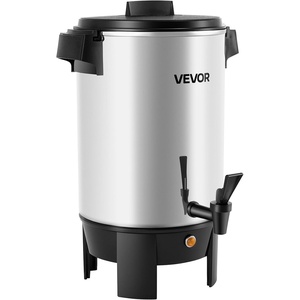 image:imageVEVOR Commercial Coffee Urn 100 Cup 15 L Hot Beverage Dispenser with Dripless Faucet QuickBrewing Stainless Steel Large Commercial Coffee Maker for Catering Business Party Church amp Restaurant30Cups