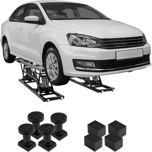 image:imageVEVOR Portable Car Lift  5000 LBS Capacity ExtendedLength Plates 256 Max Height HeavyDuty Carbon Steel Truck Lift with 120V Power Unit5000LBSUpgrade Electrohydraulic