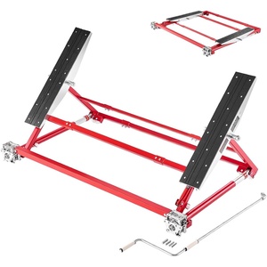 image:imageVEVOR Portable Car Lift 4400 lbs Capacity Heavy Duty Steel Quick Lift with 23 Max Height Adjustable Width and Wheels Manual Lifting for Cars Compact SUVs Mini Trucks Home Garage or Shop Use4400LBSUpgrade Manual Lifting