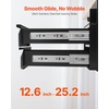 image:imageVEVOR Under Desk Double Stacked Lockable Slide Out Drawer 13 inch Lockable Under Table Pullout Drawer Attachment for Sit Stand Workstation Secure Under Desk Storage Organizer BlackDouble