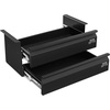 image:imageVEVOR Under Desk Double Stacked Lockable Slide Out Drawer 13 inch Lockable Under Table Pullout Drawer Attachment for Sit Stand Workstation Secure Under Desk Storage Organizer Black16inch Double