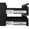 image:imageVEVOR Under Desk Double Stacked Lockable Slide Out Drawer 13 inch Lockable Under Table Pullout Drawer Attachment for Sit Stand Workstation Secure Under Desk Storage Organizer Black16inch Double