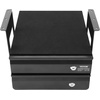 image:imageVEVOR Under Desk Double Stacked Lockable Slide Out Drawer 13 inch Lockable Under Table Pullout Drawer Attachment for Sit Stand Workstation Secure Under Desk Storage Organizer BlackDouble