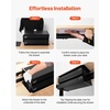 image:imageVEVOR Under Desk Double Stacked Lockable Slide Out Drawer 13 inch Lockable Under Table Pullout Drawer Attachment for Sit Stand Workstation Secure Under Desk Storage Organizer Black16inch Double