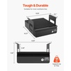 image:imageVEVOR Under Desk Double Stacked Lockable Slide Out Drawer 13 inch Lockable Under Table Pullout Drawer Attachment for Sit Stand Workstation Secure Under Desk Storage Organizer BlackSingle
