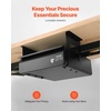 image:imageVEVOR Under Desk Double Stacked Lockable Slide Out Drawer 13 inch Lockable Under Table Pullout Drawer Attachment for Sit Stand Workstation Secure Under Desk Storage Organizer BlackSingle