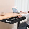 image:imageVEVOR Under Desk Drawer Slide Out 22 inch Under Desk Mounted Pullout Drawer Attachment Hidden Under Counter Drawers for office Home Sit Stand Workstation Black33inch