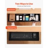 image:imageVEVOR Under Desk Drawer Slide Out 22 inch Under Desk Mounted Pullout Drawer Attachment Hidden Under Counter Drawers for office Home Sit Stand Workstation Black33inch