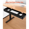 image:imageVEVOR Under Desk Drawer Slide Out 22 inch Under Desk Mounted Pullout Drawer Attachment Hidden Under Counter Drawers for office Home Sit Stand Workstation Black33inch