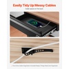 image:imageVEVOR Under Desk Drawer Slide Out 26 inch Under Desk Mounted Pullout Drawer Attachment Hidden Under Counter Drawers for office Home Sit Stand Workstation Black16inch