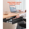image:imageVEVOR Under Desk Drawer Slide Out 26 inch Under Desk Mounted Pullout Drawer Attachment Hidden Under Counter Drawers for office Home Sit Stand Workstation Black16inch