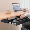image:imageVEVOR Under Desk Drawer Slide Out 26 inch Under Desk Mounted Pullout Drawer Attachment Hidden Under Counter Drawers for office Home Sit Stand Workstation Black16inch