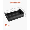 image:imageVEVOR Under Desk Drawer Slide Out 26 inch Under Desk Mounted Pullout Drawer Attachment Hidden Under Counter Drawers for office Home Sit Stand Workstation Black16inch