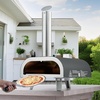 image:imageVEVOR Dual Fuel Pizza Oven Outdoor 12 in Wood Fire amp Propane Gas Pizza Ovens Portable Pellet amp Propane PizzaMaker with Thermometer Multi Fuel PizzaCook for Outside Patio Camping amp Backyard