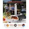 image:imageVEVOR Dual Fuel Pizza Oven Outdoor 12 in Wood Fire amp Propane Gas Pizza Ovens Portable Pellet amp Propane PizzaMaker with Thermometer Multi Fuel PizzaCook for Outside Patio Camping amp Backyard