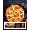 image:imageVEVOR Dual Fuel Pizza Oven Outdoor 12 in Wood Fire amp Propane Gas Pizza Ovens Portable Pellet amp Propane PizzaMaker with Thermometer Multi Fuel PizzaCook for Outside Patio Camping amp Backyard