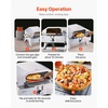 image:imageVEVOR Dual Fuel Pizza Oven Outdoor 26 in Portable Pizza Oven Pellet amp Gas Powered Outdoor PizzaMaker with Thickened Cordierite PizzaStone Easy to Move with Casters for Camping and Backyard13 Inch Propane Pizza Oven  Grill