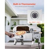 image:imageVEVOR Dual Fuel Pizza Oven Outdoor 26 in Portable Pizza Oven Pellet amp Gas Powered Outdoor PizzaMaker with Thickened Cordierite PizzaStone Easy to Move with Casters for Camping and Backyard13 Inch Propane Pizza Oven  Grill