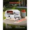 image:imageVEVOR Dual Fuel Pizza Oven Outdoor 26 in Portable Pizza Oven Pellet amp Gas Powered Outdoor PizzaMaker with Thickened Cordierite PizzaStone Easy to Move with Casters for Camping and Backyard13 Inch Propane Pizza Oven  Grill