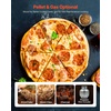image:imageVEVOR Dual Fuel Pizza Oven Outdoor 26 in Portable Pizza Oven Pellet amp Gas Powered Outdoor PizzaMaker with Thickened Cordierite PizzaStone Easy to Move with Casters for Camping and Backyard26 Inch Dual Fuel Pizza Oven