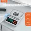 image:imageVEVOR Industrial Counting Scale 10 kg x 01 g Digital Scale for Parts and Coins gkglbozct Units Electronic Gram Scale Inventory Counting Scale Kitchen Jewelry Counting Scale with LED Screen10KG