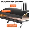 image:imageVEVOR Outdoor Pizza Oven 12inch Wood Fire Pizza Ovens Pellet and Charcoal Pizza Maker Outside with Cordierite Stone Portable Pizza Oven for Backyard Camping Waterproof Carry Bag Shovel Black