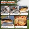 image:imageVEVOR Outdoor Pizza Oven 12inch Wood Fire Pizza Ovens Pellet and Charcoal Pizza Maker Outside with Cordierite Stone Portable Pizza Oven for Backyard Camping Waterproof Carry Bag Shovel Black