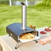image:imageVEVOR Outdoor Pizza Oven 12inch Wood Fire Pizza Ovens Pellet and Charcoal Pizza Maker Outside with Cordierite Stone Portable Pizza Oven for Backyard Camping Waterproof Carry Bag Shovel Black