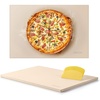 image:imageVEVOR Pizza Stone 20 x 14 x 067 in Rectangular Pizza Stone Extra Large BakingStone with Scraper 1450 HeatResistant Cordierite for Oven BBQ Griller Baking Bread amp Pizza20 x 14 x 067 Rectangular