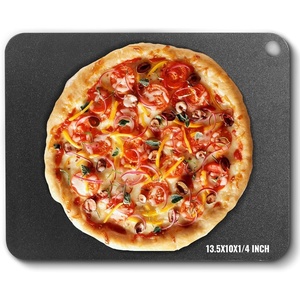 image:imageVEVOR Pizza Stone 15 in Round Pizza Stone 067 in Large Cordierite BakingStone with Metal Peel Scrape 1450 HeatResistant Cooking Stones for Kitchen Oven Baking Pizzas BBQ GrillBlack