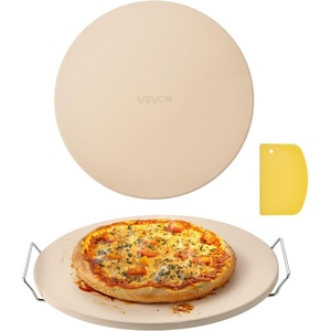 image:imageVEVOR Pizza Stone 20 x 14 x 067 in Rectangular Pizza Stone Extra Large BakingStone with Scraper 1450 HeatResistant Cordierite for Oven BBQ Griller Baking Bread amp Pizza16 x 067 Round