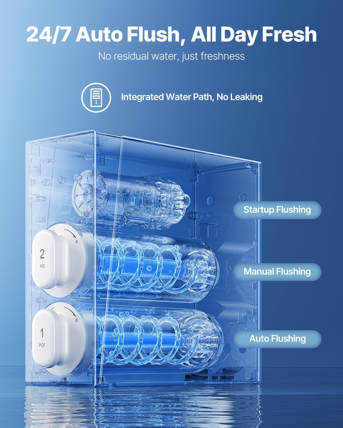 image:imageVEVOR Skincare Water Filter Faucet Mount Water Filters with MicroNano Bubble for Skin Sink Tap Purifier Removes Chlorine with 1 Filter for Kitchen and Bathroom Faucets White  GoldWhite