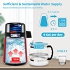 image:imageVEVOR 11Gal Water Distiller 03GalH Distilled Water Maker Machine 750W 099H Timing Dual Temp Display 304 Stainless Steel Countertop Distiller Glass Carafe Cleaning Powder 3 Carbon Packs RedWineRed