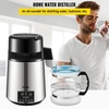 image:imageVEVOR 11Gal Water Distiller 03GalH Distilled Water Maker Machine 750W 099H Timing Dual Temp Display 304 Stainless Steel Countertop Distiller Glass Carafe Cleaning Powder 3 Carbon Packs RedTiming and Dual Temp Display