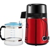 image:imageVEVOR 11Gal Water Distiller 03GalH Distilled Water Maker Machine 750W 099H Timing Dual Temp Display 304 Stainless Steel Countertop Distiller Glass Carafe Cleaning Powder 3 Carbon Packs RedWineRed