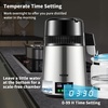 image:imageVEVOR 11Gal Water Distiller 03GalH Distilled Water Maker Machine 750W 099H Timing Set Temp Display 304 Stainless Steel Countertop Distiller Plastic Carafe Cleaning Powder 3 Carbon Packs WhiteSilver
