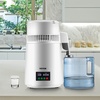 image:imageVEVOR 11Gal Water Distiller 03GalH Distilled Water Maker Machine 750W 099H Timing Set Temp Display 304 Stainless Steel Countertop Distiller Plastic Carafe Cleaning Powder 3 Carbon Packs WhiteWhite
