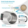 image:imageVEVOR 11Gal Water Distiller 03GalH Distilled Water Maker Machine 750W 099H Timing Set Temp Display 304 Stainless Steel Countertop Distiller Plastic Carafe Cleaning Powder 3 Carbon Packs WhiteSilver