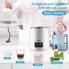 image:imageVEVOR 11Gal Water Distiller 03GalH Distilled Water Maker Machine 750W 099H Timing Set Temp Display 304 Stainless Steel Countertop Distiller Plastic Carafe Cleaning Powder 3 Carbon Packs WhiteWhite