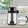 image:imageVEVOR 11Gal Water Distiller 03GalH Distilled Water Maker Machine 750W 099H Timing Set Temp Display 304 Stainless Steel Countertop Distiller Plastic Carafe Cleaning Powder 3 Carbon Packs WhiteSilver