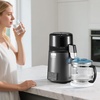 image:imageVEVOR 11Gal Water Distiller 04GalH Distilled Water Maker Machine 1750W 099H Timing Dual Temp Display 304 Stainless Steel Countertop Distiller Glass Carafe Cleaning Powder 3 Carbon Packs SilverGrey