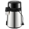 image:imageVEVOR 11Gal Water Distiller 04GalH Distilled Water Maker Machine 1750W 099H Timing Dual Temp Display 304 Stainless Steel Countertop Distiller Glass Carafe Cleaning Powder 3 Carbon Packs SilverSilver