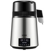 image:imageVEVOR 11Gal Water Distiller 04GalH Distilled Water Maker Machine 1750W 099H Timing Dual Temp Display 304 Stainless Steel Countertop Distiller Glass Carafe Cleaning Powder 3 Carbon Packs SilverSilver