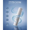 image:imageVEVOR CTO Whole House Water Filter  Universal Fit 20 x 45 Inch  Activated Carbon Block Cartridge Replacement 5 Micron Coconut Shell Charcoal Filter Reduce Chlorine Bad Taste OdorCTO Filter