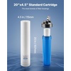image:imageVEVOR CTO Whole House Water Filter  Universal Fit 20 x 45 Inch  Activated Carbon Block Cartridge Replacement 5 Micron Coconut Shell Charcoal Filter Reduce Chlorine Bad Taste OdorSED Filter