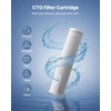 image:imageVEVOR CTO Whole House Water Filter  Universal Fit 20 x 45 Inch  Activated Carbon Block Cartridge Replacement 5 Micron Coconut Shell Charcoal Filter Reduce Chlorine Bad Taste OdorCTO Filter x 2 Pack