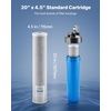 image:imageVEVOR CTO Whole House Water Filter  Universal Fit 20 x 45 Inch  Activated Carbon Block Cartridge Replacement 5 Micron Coconut Shell Charcoal Filter Reduce Chlorine Bad Taste OdorCTO Filter