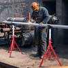 image:imageVEVOR HeavyDuty Pipe Stand Adjustable Folding Pipe Jack Stand  Sturdy Construction 2500 lbs Load Capacity  Ideal for Welding Automotive and Construction Projects